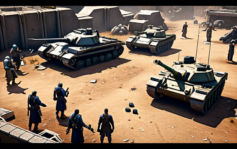 ** A chaotic but tactical battlefield scene. Focus on the roles of different characters (tanks, damage dealers, healers) in a Server vs Server battle. Include elements of strategy, communication, and the intensity of the fight.

**